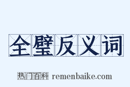 全璧反义词是什么意思的图片